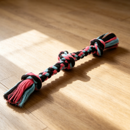 Cotton Blend Rope Tug Toy for Dogs, Interactive Chew & Training Toy